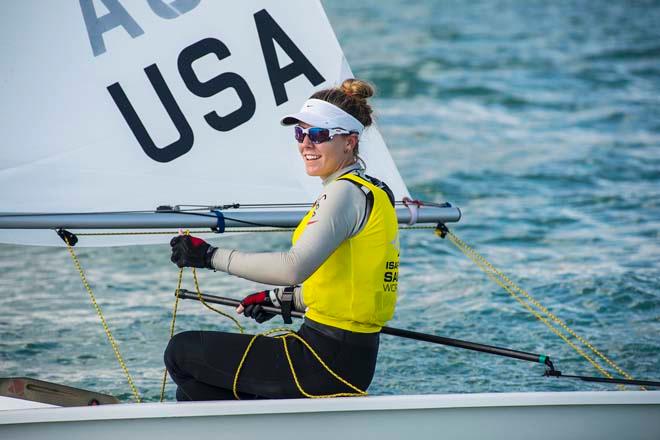 Paige Railey - Sailing World Cup 2014, Miami, Medal Race Laser Radial © Walter Cooper /US Sailing http://ussailing.org/